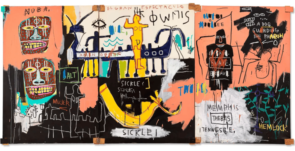 most expensive Basquiat paintings, el gran espactaculo (the nile)